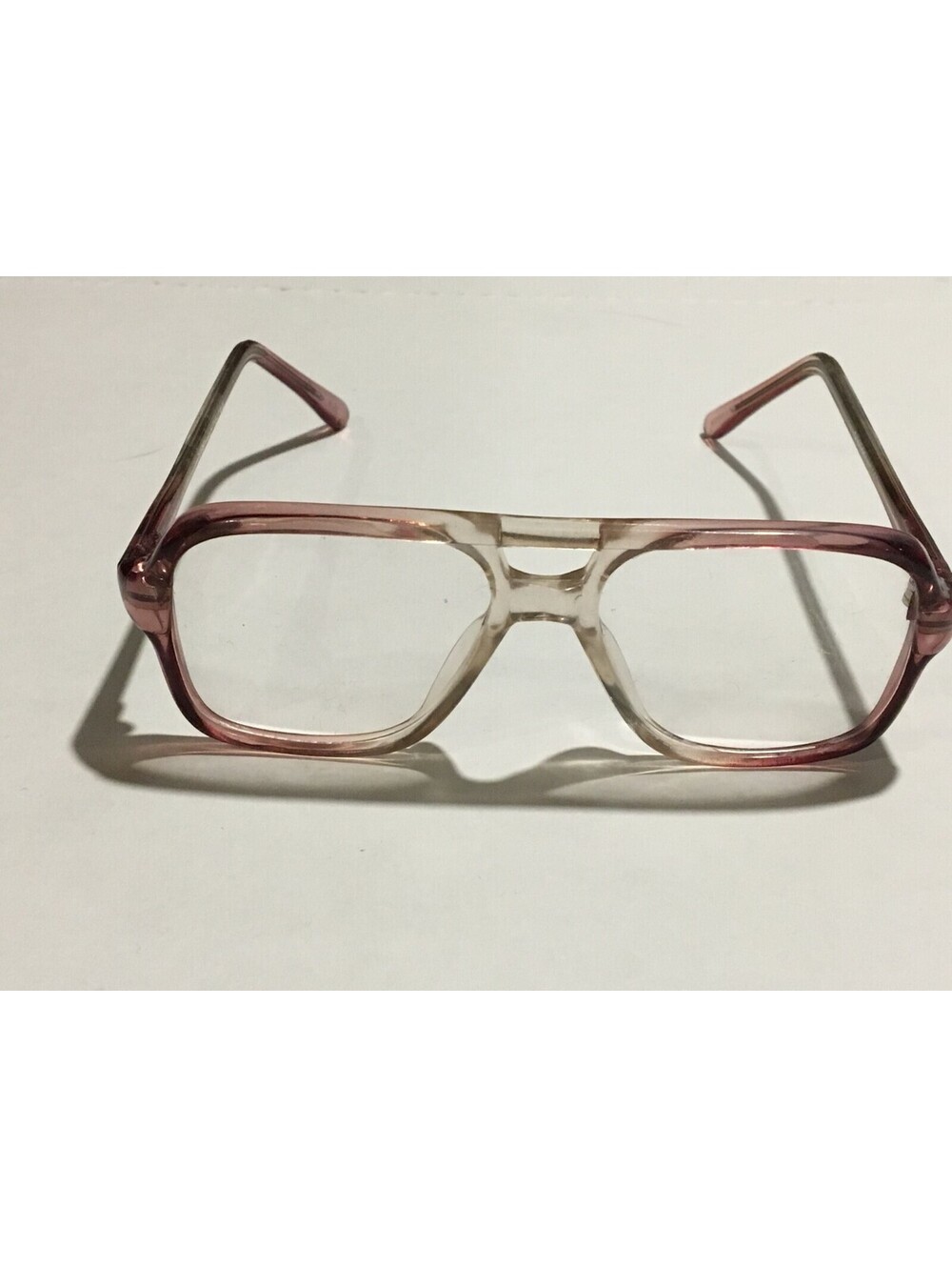 Vintage KENMARK kids/boys GREY PLASTIC DOUBLE BAR EYEGLASS FRAMES 44-15-135 cool
